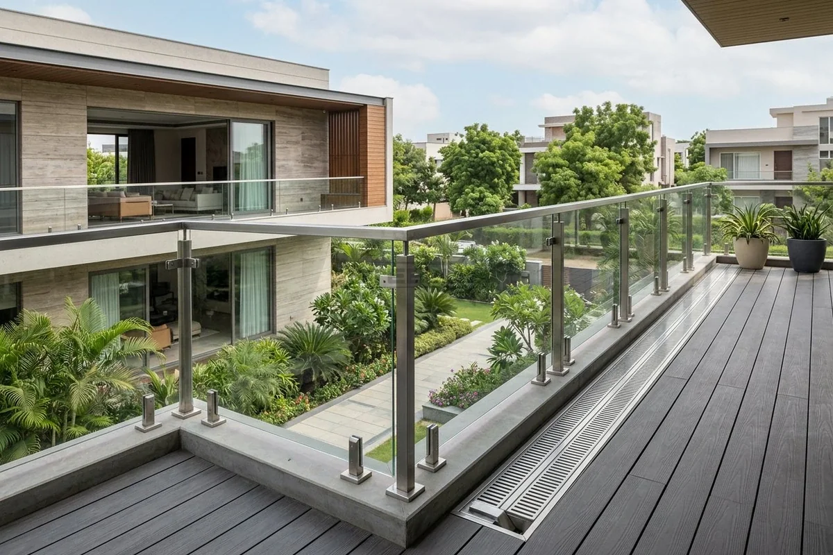 Balcony railing design 1 in Dehradun by STEELLY