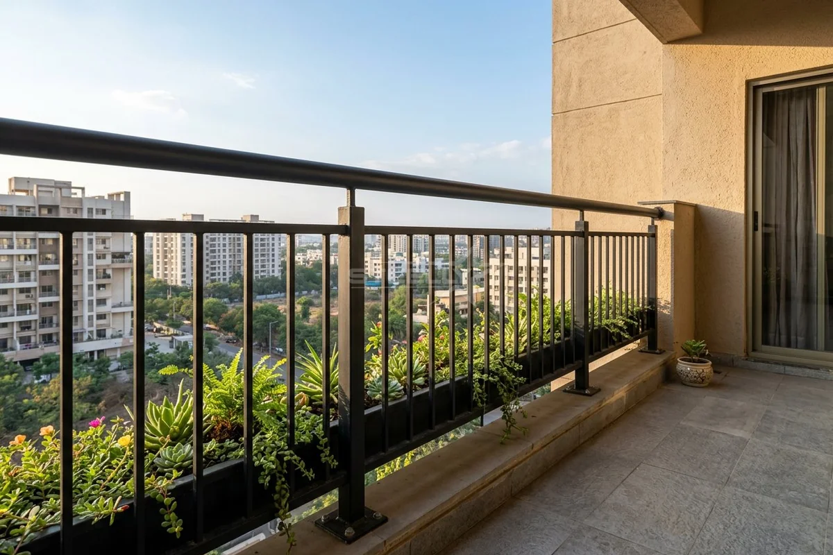 Balcony railing design 3 in Dehradun by STEELLY