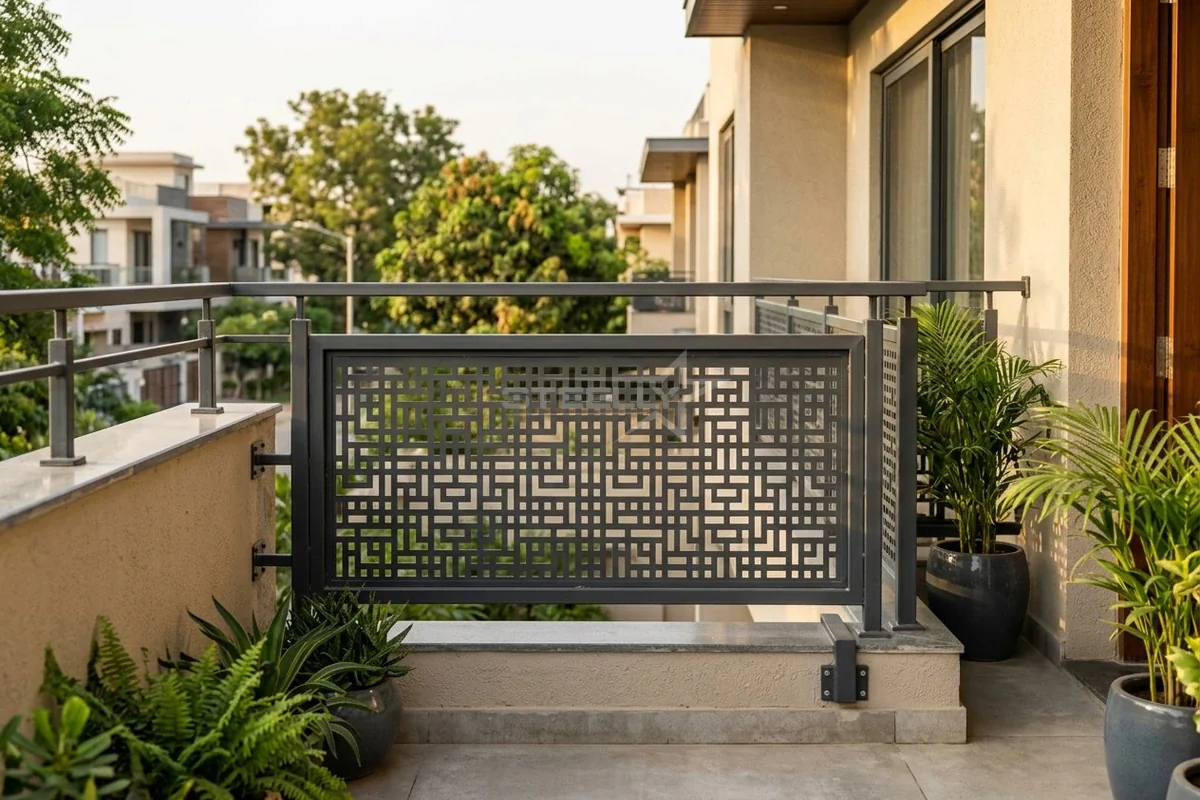 Balcony railing design 4 in Dehradun by STEELLY