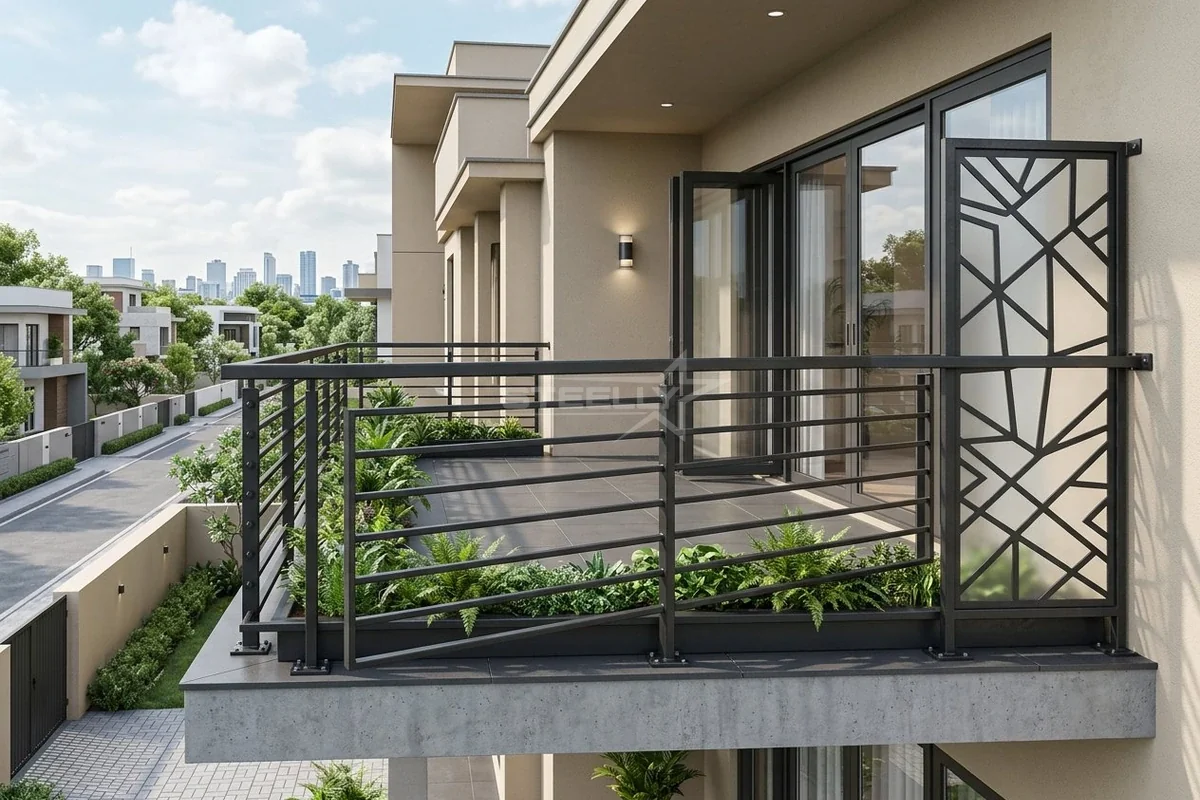 Balcony railing design 6 in Dehradun by STEELLY
