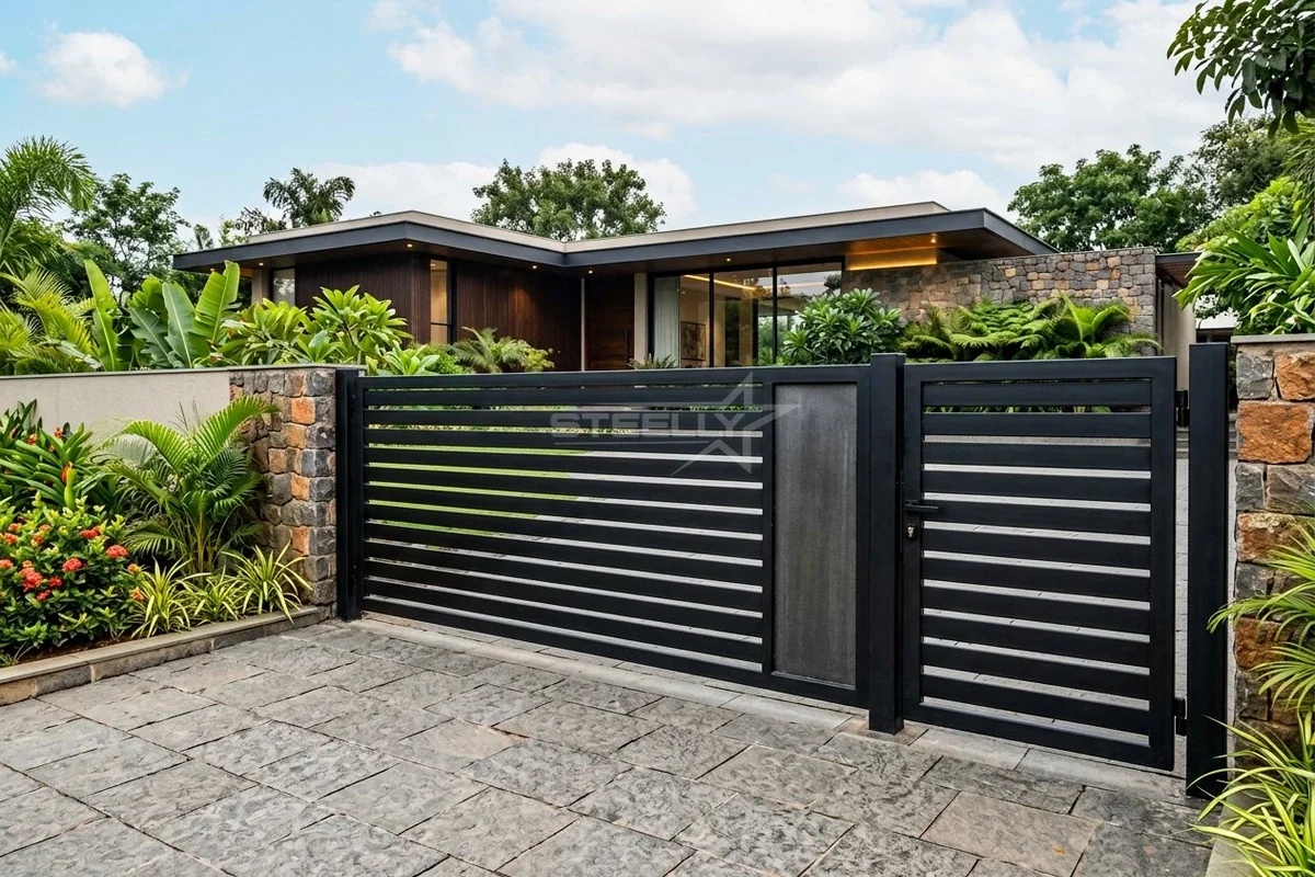 Stainless steel gate design 3 in Dehradun by STEELLY