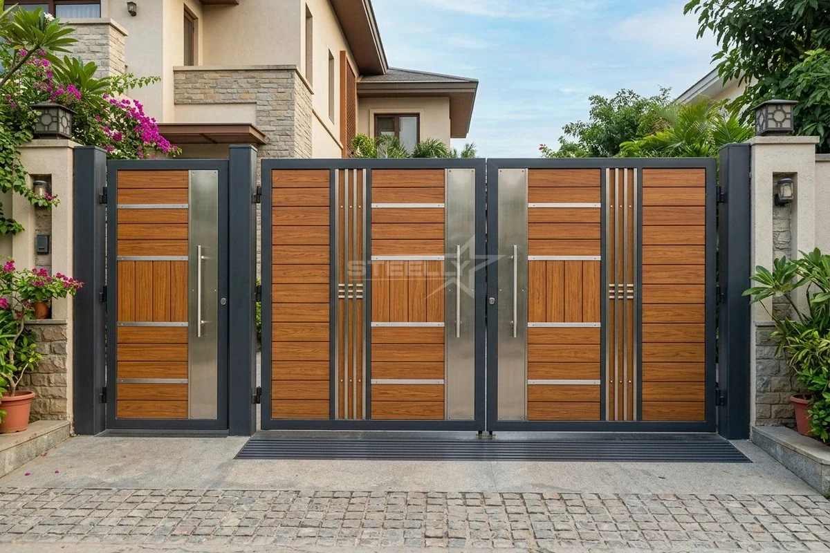 Stainless steel gate design 4 in Dehradun by STEELLY