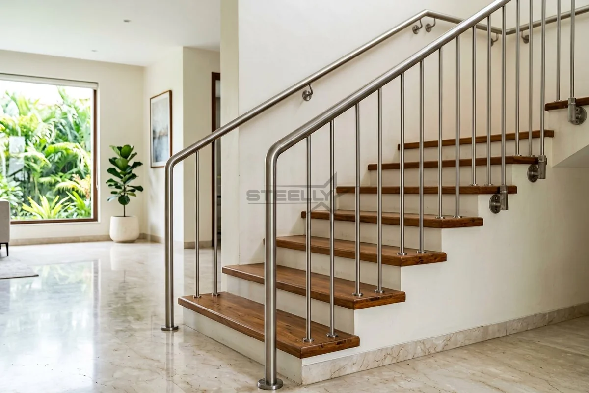 Staircase railing design 3 in Dehradun by STEELLY
