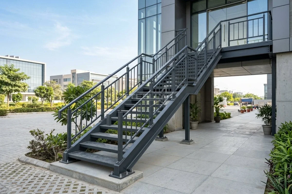 Staircase railing design 6 in Dehradun by STEELLY
