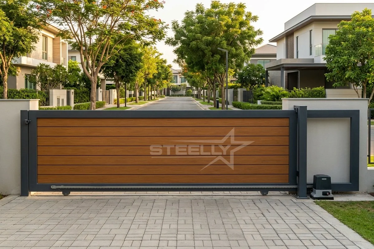 Automatic stainless steel gate in Dehradun by STEELLY – photo 2