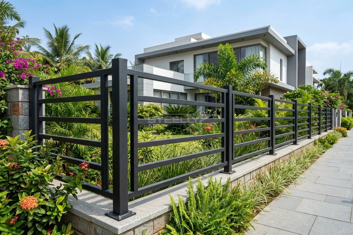 Steel boundary fence in Dehradun by STEELLY – photo 1