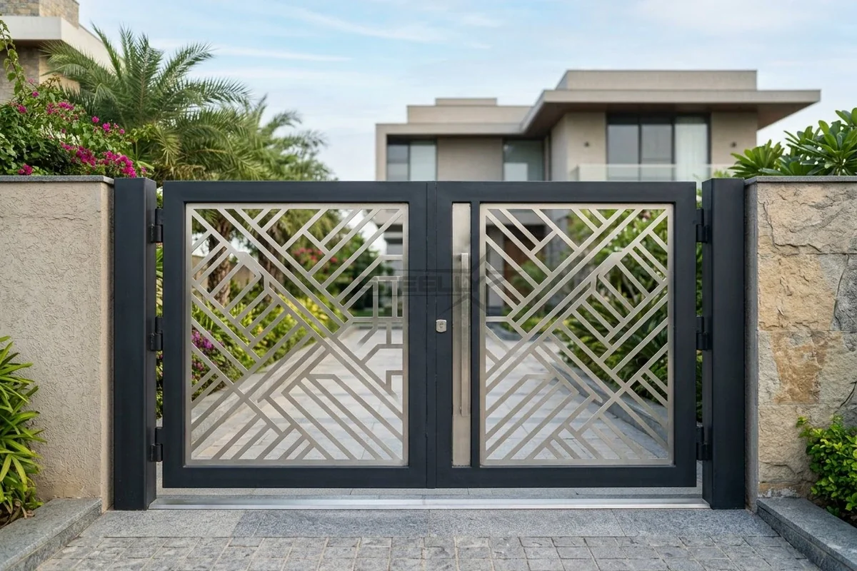 Laser cut stainless steel gate in Dehradun by STEELLY – photo 3