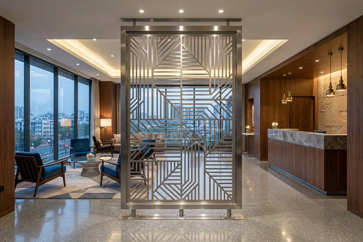 Stainless steel partition screen in Dehradun by STEELLY – photo 1