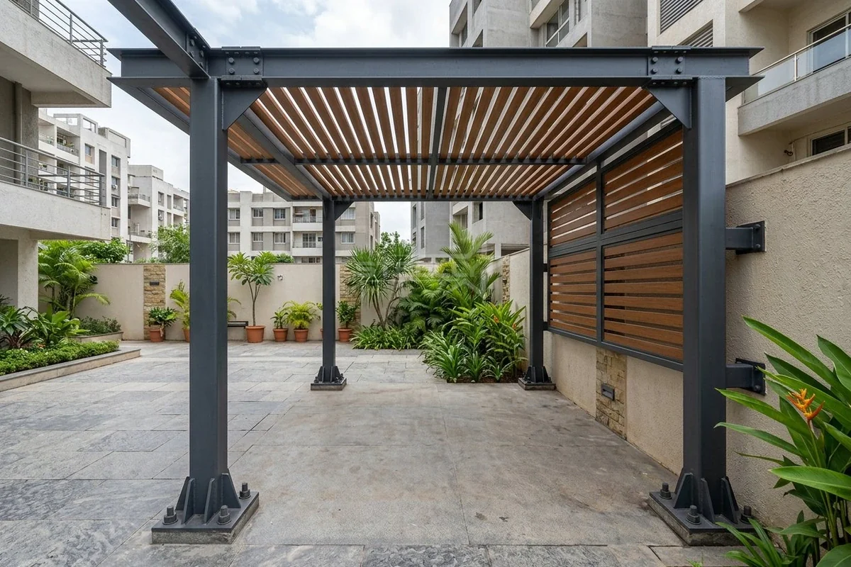Custom stainless steel fabrication project installed in Dehradun by STEELLY – photo 2
