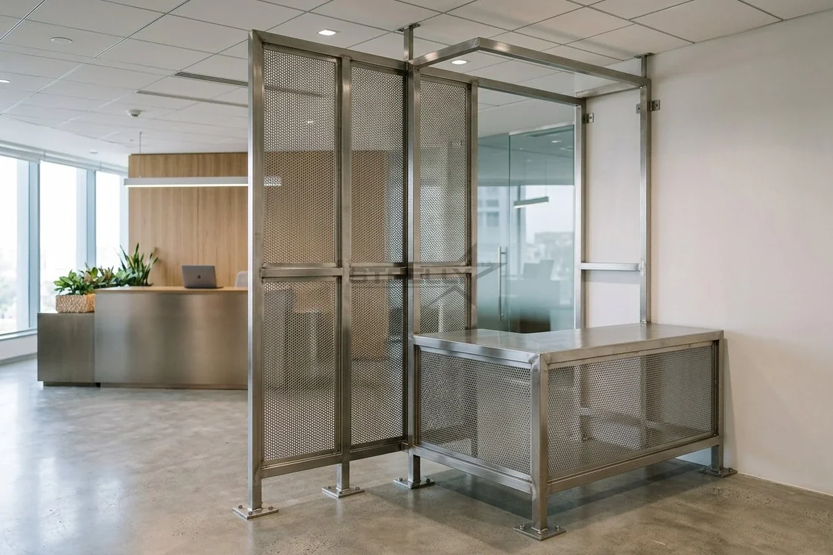Custom stainless steel fabrication project installed in Dehradun by STEELLY – photo 3
