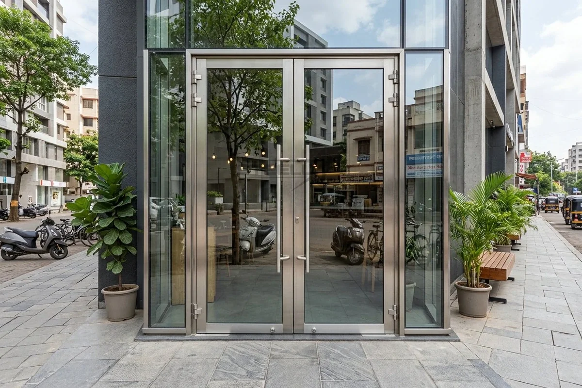 Laser cut designer SS door